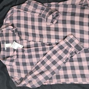 H&M plaid button up shirt